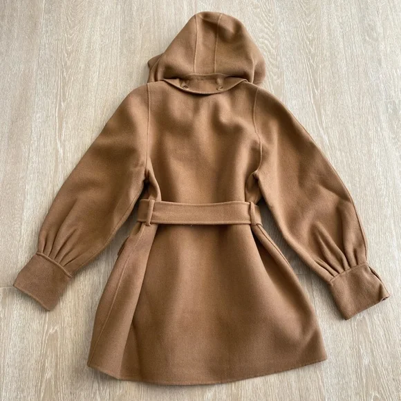 MAJE Galicol Double sided Wool Coat!! Camel/ Tobacco color!! Size 38!! NWT! NEW